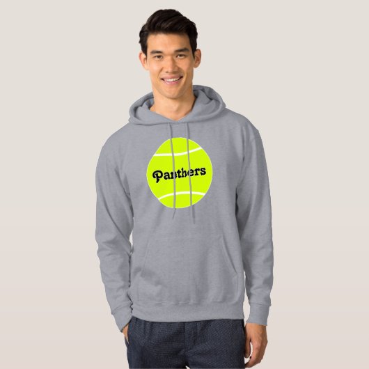 Benutzerdefinierter Tennis-Teamname oder Text-Mens Hoodie (Vorne ganz)
