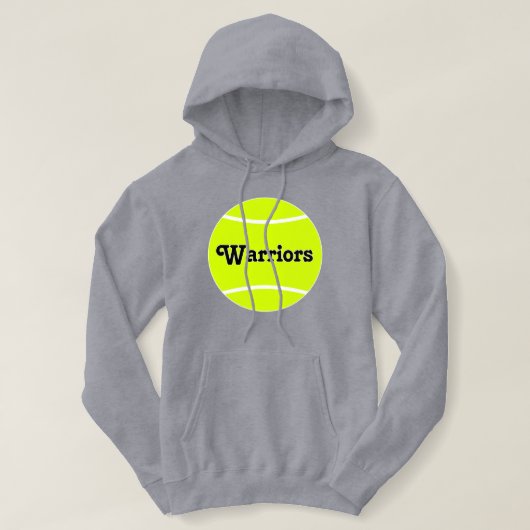 Benutzerdefinierter Tennis-Teamname oder Textfraue Hoodie (Design vorne)