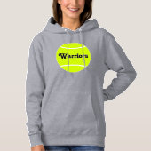 Benutzerdefinierter Tennis-Teamname oder Textfraue Hoodie (Vorderseite)