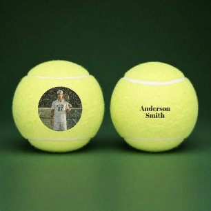 Benutzerdefinierter Tennisspieler-Foto- und Namens Tennisbälle