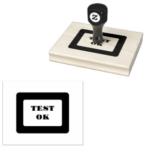 Benutzerdefinierter Test OK-Text für Verpackungszw Gummistempel