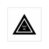 Benutzerdefinierter TEST OK-Text Stellen Sie siche Gummistempel (Prägung)