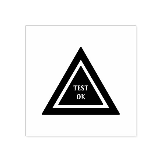 Benutzerdefinierter TEST OK-Text Stellen Sie siche Gummistempel (Prägung)