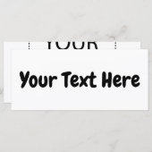 Benutzerdefinierter Text (Vorne/Hinten)