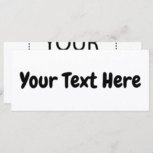 Benutzerdefinierter Text (Vorne/Hinten)