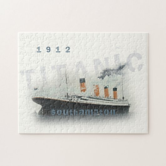 Benutzerdefinierter Text 1912 Titanic Jigsaw Puzzl Puzzle (Horizontal)