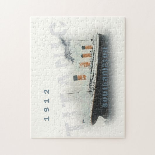 Benutzerdefinierter Text 1912 Titanic Jigsaw Puzzl Puzzle (Vertikal)