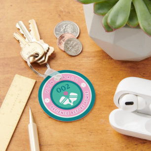 Benutzerdefinierter Text 2-seitige Pickleball Schlüsselanhänger