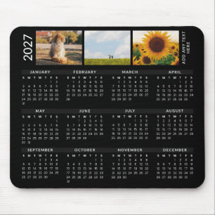Benutzerdefinierter Text & 3 Bilder Moderner schwa Mousepad