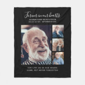 Benutzerdefinierter Text 4-Foto für immer in unser Fleecedecke (Vorderseite)