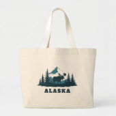 Benutzerdefinierter Text ALASKA Jumbo Stoffbeutel (Vorne)