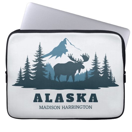 Benutzerdefinierter Text ALASKA Laptopschutzhülle (Vorderseite)