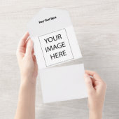 Benutzerdefinierter Text All In One Einladung (Abreißen)