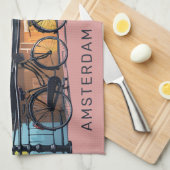 Benutzerdefinierter Text Amsterdam Geschirrtuch (Viertel Falte)