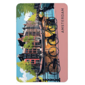 Benutzerdefinierter Text Amsterdam Magnet (Vertikal)