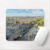 Benutzerdefinierter Text Amsterdam Mousepad (Mit Mouse)
