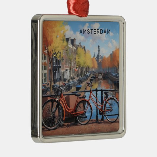 Benutzerdefinierter Text Amsterdam Ornament Aus Metall (Rechts)