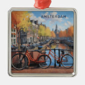 Benutzerdefinierter Text Amsterdam Ornament Aus Metall (Vorne)