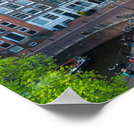 Benutzerdefinierter Text Amsterdam Poster (Ecke)