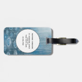 Benutzerdefinierter Text an einem anderen Regentag Gepäckanhänger (Rückseite horizontal)