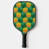 Benutzerdefinierter Text 🍍 Ananas, 2 Seiten Pickleball Schläger (Rückseite)