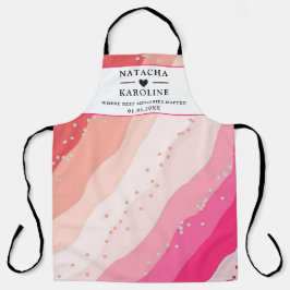 Benutzerdefinierter Text, Aquarellküche Schürze