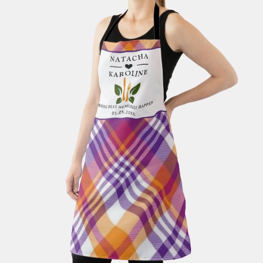 Benutzerdefinierter Text, Aquarellküche Schürze (InSitu)