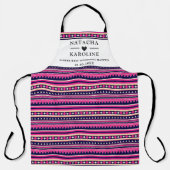 Benutzerdefinierter Text, Aquarellküche Schürze (Vorderseite)