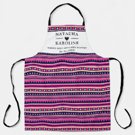 Benutzerdefinierter Text, Aquarellküche Schürze