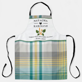 Benutzerdefinierter Text, Aquarellküche Schürze