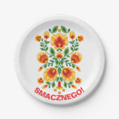 Benutzerdefinierter Text 💛 ❤️ Atemberaubend polie Pappteller (Vorderseite)