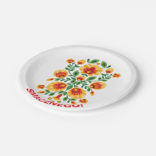 Benutzerdefinierter Text 💛 ❤️ Atemberaubend polie Pappteller (Schrägansicht)