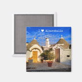 Benutzerdefinierter Text, atemberaubende Stadt Alb Magnet (Vorderseite/Rückseite)