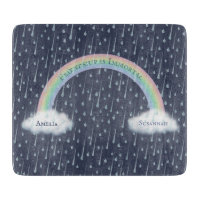 Benutzerdefinierter Text auf einem Regenbogenbogen