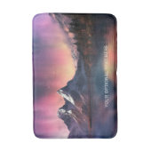 Benutzerdefinierter Text Aurora Borealis Badematte (Vorderseite Vertikal)