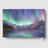 Benutzerdefinierter Text Aurora Borealis Gästebuch (Rückseite)