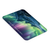 Benutzerdefinierter Text Aurora Borealis Magnet (Rechte Seite)