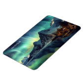 Benutzerdefinierter Text Aurora Borealis Magnet (Linke Seite)