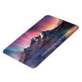 Benutzerdefinierter Text Aurora Borealis Magnet (Linke Seite)