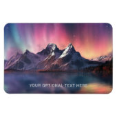 Benutzerdefinierter Text Aurora Borealis Magnet (Horizontal)