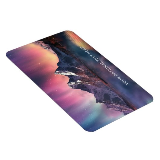 Benutzerdefinierter Text Aurora Borealis Magnet (Rechte Seite)