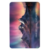 Benutzerdefinierter Text Aurora Borealis Magnet (Vertikal)
