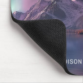 Benutzerdefinierter Text Aurora Borealis Mousepad (Ecke)