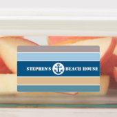 Benutzerdefinierter Text aus Stripes Etiketten (Befestigt)