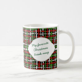 Benutzerdefinierter Text aus Woven Burlap Kaffeetasse