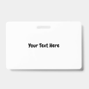 Benutzerdefinierter Text Ausweis