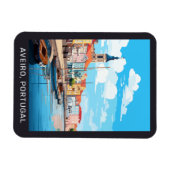Benutzerdefinierter Text Aveiro Portugal Magnet (Horizontal)