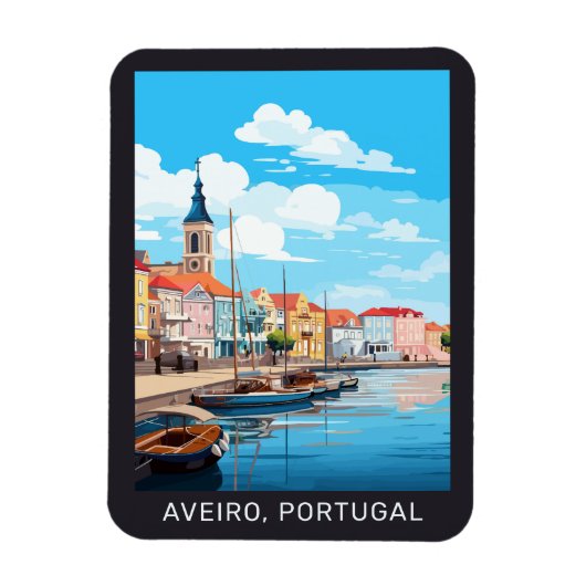 Benutzerdefinierter Text Aveiro Portugal Magnet (Vertikal)