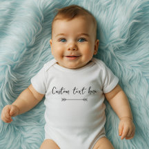 Benutzerdefinierter Text Baby-Body