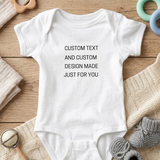 Benutzerdefinierter Text Baby Bodysuit Strampler